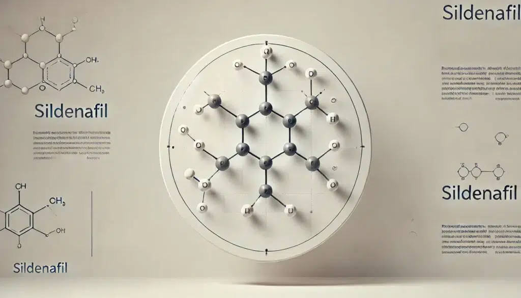 西地那非作用機制示意圖