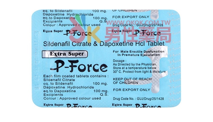 印度雙效超級威而鋼Extra P-Force 4粒